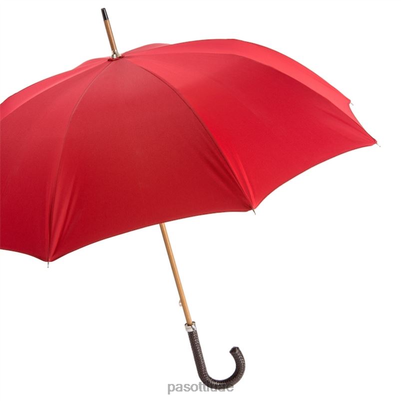 مظلة | 143 double-19 n37 - مظلة بمقبض جلدي مضفر PASOTTI Z446V117